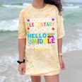Graduation Shirt For 5th Grader Goodbye Hello Middle School Comfort Color Blast T-Shirt Citrine