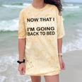 Graduation Shirt Now That I Graduated I'm Going Back To Bed Comfort Color Blast T-Shirt Citrine