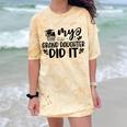 My Granddaughter Did It Graduation Graduated Proud Children Comfort Color Blast T-Shirt Citrine