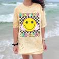 Groovy Next Stop 2nd Grade 1st Grade Graduation 2025 Comfort Color Blast T-Shirt Citrine