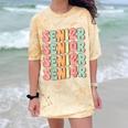 Groovy Senior Graduation Cute Groovy Senior Class Of 2024 Comfort Color Blast T-Shirt Citrine