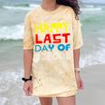 Happy Last Day Of School Graduation Teachers Student Comfort Color Blast T-Shirt Citrine