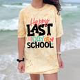 Happy Last Day Of School Kids Teacher Student Graduation Comfort Color Blast T-Shirt Citrine