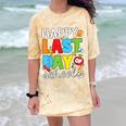 Happy Last Day Of School Teacher Student Graduation Comfort Color Blast T-Shirt Citrine