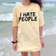 I Hate People Graffiti Introverts Meme Loner Comfort Color Blast T-Shirt Citrine