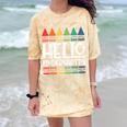 Hello Kindergarten First Day Back To School Graduation Comfort Color Blast T-Shirt Citrine