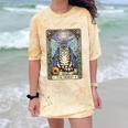 The Hermit Cat Tarot Card Introvert By Georgi Comfort Color Blast T-Shirt Citrine