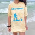 Hike-Trovert Hiking Humor Definition Introvert Comfort Color Blast T-Shirt Citrine