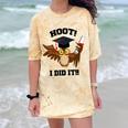 Hoot I Did It Grad Owl Holding Graduation Diploma Congrats Comfort Color Blast T-Shirt Citrine