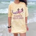 Id Rather Be With My Axolotl Salamander Introvert Comfort Color Blast T-Shirt Citrine