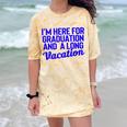 I'm Here For Graduation School Class Senior 2024 Comfort Color Blast T-Shirt Citrine
