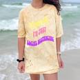 I'm Just Social Distancing Introvert Funny Comfort Color Blast T-Shirt Citrine