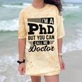 I'm A PhD Call Me Doctor Doctorate Degree Graduation Comfort Color Blast T-Shirt Citrine