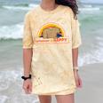 Introvert Me Happy Retro Sunset Capybara Tee Comfort Color Blast T-Shirt Citrine Introvert Me Happy Retro Sunset Capybara Tee Comfort Color Blast T-Shirt Citrine