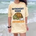 Introvert Mode Activated Low Social Battery Box Turtle Comfort Color Blast T-Shirt Citrine Introvert Mode Activated Low Social Battery Box Turtle Comfort Color Blast T-Shirt Citrine