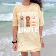Introvert Unite Kitty Paws Raise Introverted Gathering Comfort Color Blast T-Shirt Citrine