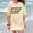Introvert But Willing Ecology Ecologist Ecology Lover Comfort Color Blast T-Shirt Citrine