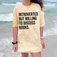 Introverted Bookworm Books Introvert Comfort Color Blast T-Shirt Citrine
