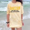 Introverted Does Not Play Well Competitive Athletic Comfort Color Blast T-Shirt Citrine