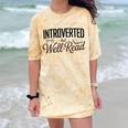 Introverted But Well-Read Book Lover Comfort Color Blast T-Shirt Citrine