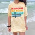 Introverted But Willing To Discuss Photography Comfort Color Blast T-Shirt Citrine