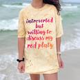Introverted Willing To Discuss Red Platy Introvert Comfort Color Blast T-Shirt Citrine Introverted Willing To Discuss Red Platy Introvert Comfort Color Blast T-Shirt Citrine