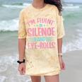 Introverts I'm Fluent In Silence And Eye-Rolls Comfort Color Blast T-Shirt Citrine Introverts I'm Fluent In Silence And Eye-Rolls Comfort Color Blast T-Shirt Citrine