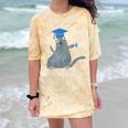 Just Graduated Cat With Graduation Cap And Diploma For Men Women Girls Kids Comfort Color Blast T-Shirt Citrine