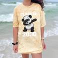 Kids Class Of 2030 Shirt Graduation Dabbing Panda Shirt Comfort Color Blast T-Shirt Citrine