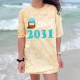 Kids Class Of 2031 Graduation Year T-Shirt Back To School Comfort Color Blast T-Shirt Citrine