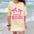 Kids Class Of 2031 Kindergarten Girls Graduation T-Shirt Comfort Color Blast T-Shirt Citrine
