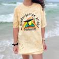 Kids Kindergarten 2018 Nailed It Graduation Comfort Color Blast T-Shirt Citrine