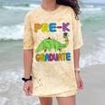 Kids Pre-K Graduate Brontosaurus Dino Pre Kindergarten Graduation Comfort Color Blast T-Shirt Citrine