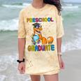 Kids Preschool Graduate Dinosaur Trex Preschool Graduation Comfort Color Blast T-Shirt Citrine