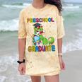 Kids Preschool Graduate T-Rex Dinosaur Preschool Graduation Comfort Color Blast T-Shirt Citrine