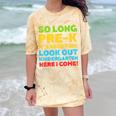 Kids So Long PRE-K It's Been Fun Shirt Boy Girl Graduation Comfort Color Blast T-Shirt Citrine