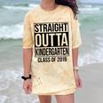 Kids Straight Outta Kindergarten Class Of 2019 Graduation Comfort Color Blast T-Shirt Citrine