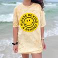Be Kind Rewind Shirt Retro Nostalgia Sticker 80s 90s Tee Premium Tri-Blend Comfort Color Blast T-Shirt Citrine