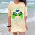 Kindergarten Graduation Level Complete Gamer Class 2024 Kids Comfort Color Blast T-Shirt Citrine