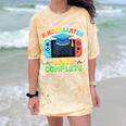 Kindergarten Level Complete Graduation Class 2025 Gamer Boys Comfort Color Blast T-Shirt Citrine