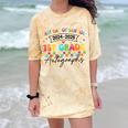 Last Day Of School Autograph 1st Grade Graduation Boys Girls Comfort Color Blast T-Shirt Citrine