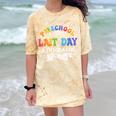 Last Day Of School Year 2025 Preschool Autograph Graduation Comfort Color Blast T-Shirt Citrine