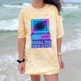 Lofi Reverie Analog Dreams Pixel 90s Desktop VHS Nostalgia Comfort Color Blast T-Shirt Citrine