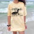 Loon Bird Pun Leave Me A Loon Nature For Introverts Comfort Color Blast T-Shirt Citrine