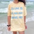 I Would Love To Cancel Plans But i Never Make Any Introvert Comfort Color Blast T-Shirt Citrine
