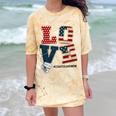 Love Coast Guard Mom Proud Coast Guard Graduation Mom Comfort Color Blast T-Shirt Citrine