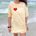 I Love My Social Anxiety Heart Humor Introvert Statement Comfort Color Blast T-Shirt Citrine