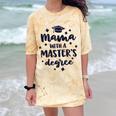 Mama With A Masters Degree Graduation Ceremony Mom Comfort Color Blast T-Shirt Citrine