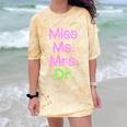 MIss Ms Mrs Dr Graduation Phd Pink And Green Class 2021 Comfort Color Blast T-Shirt Citrine