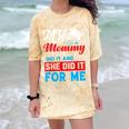 My Mommy Did It And She Did It For Me Mom Nurse Graduation Comfort Color Blast T-Shirt Citrine